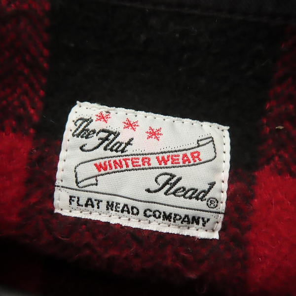 実際に弊社で買取させて頂いたTHE FLAT HEAD/フラットヘッド ブロックチェック 長袖シャツ/36の画像 2枚目