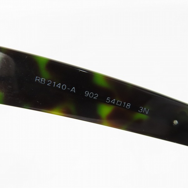 実際に弊社で買取させて頂いたRay-Ban/レイバン WAYFARER/ウェイファーラーサングラス/アイウェア RB2140-A 902の画像 7枚目