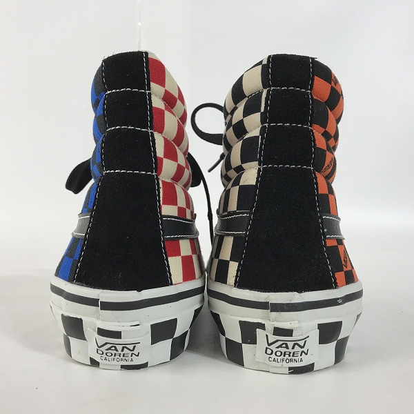 実際に弊社で買取させて頂いたVANS×BEAMS/バンズ×ビームス SK8-HI ハイカットスニーカー マルチカラー 30周年限定 V38-47BE/9.5の画像 1枚目