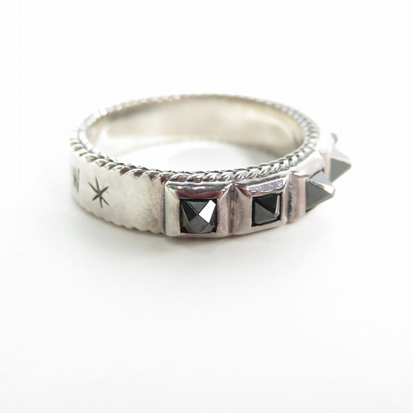 実際に弊社で買取させて頂いたLION HEART/ライオンハート スタッズ リング/15号の画像 4枚目