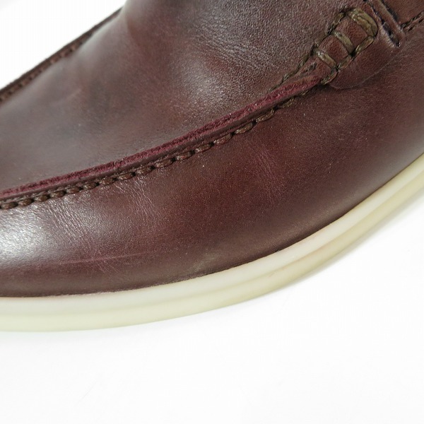 実際に弊社で買取させて頂いたLoro Piana/ロロピアーナ SUMMER WALK レザー ローファー /40.5の画像 6枚目