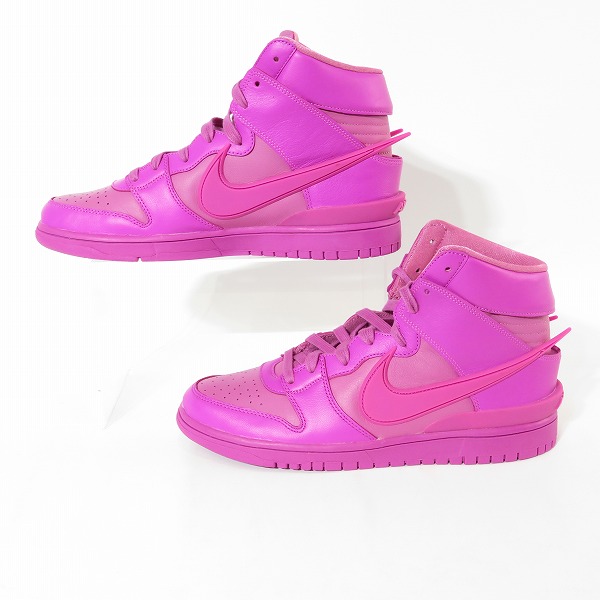 実際に弊社で買取させて頂いたNIKE×AMBUSH/ナイキ×アンブッシュ DUNK HIGH PINK/ダンクハイ ピンク CU7544-600/29の画像 3枚目