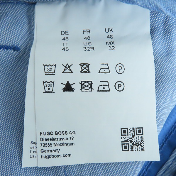 実際に弊社で買取させて頂いたHUGO BOSS/ヒューゴボス カラーチノパンツ/48の画像 4枚目