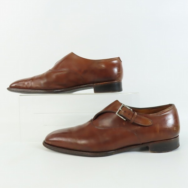 実際に弊社で買取させて頂いたJOHN LOBB/ジョン ロブ シングル モンクストラップ ドレスシューズの画像 3枚目