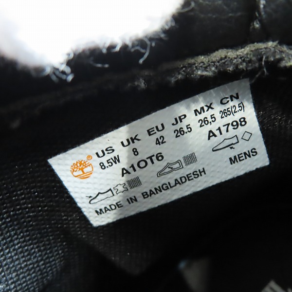 実際に弊社で買取させて頂いたTimberland/ティンバーランド YOUTH 6 INCH BASIC BOOT ブーツ A1OT6 26.5の画像 5枚目