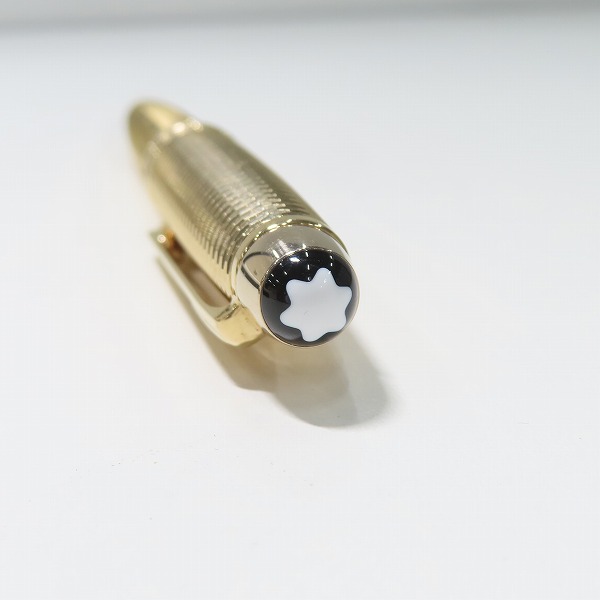 実際に弊社で買取させて頂いたMONT BLANC/モンブラン マイスターシュテュック ジオメトリー ソリテール ボールペン シャンパンゴールド の画像 2枚目