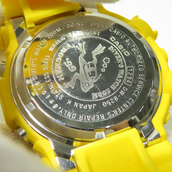実際に弊社で買取させて頂いたG-SHOCK/G-ショック FROGMAN 99/フロッグマン 99 イエロー DW-8250YU-9T【動作未確認】の画像 3枚目