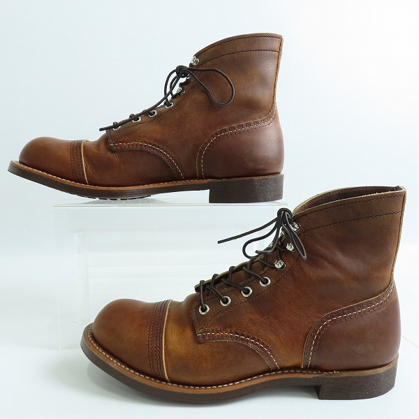 実際に弊社で買取させて頂いたRED WING/レッドウィング IRON RANGER/アイアン レンジャー ワークブーツ 8085/9の画像 3枚目