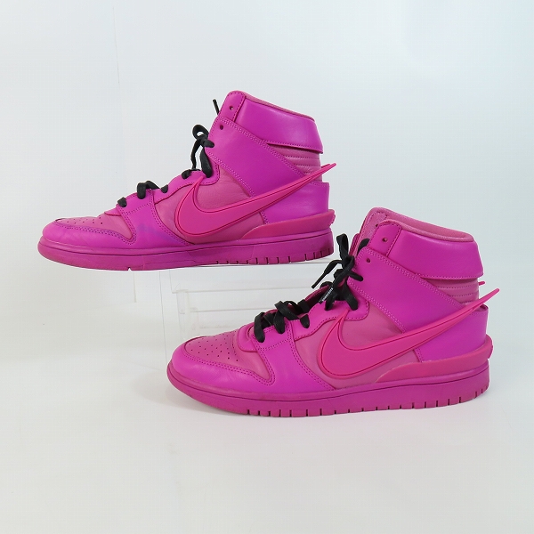 実際に弊社で買取させて頂いたNIKE×AMBUSH/ナイキ×アンブッシュ DUNK HIGH PINK/ダンクハイ ピンク CU7544-600/29.0の画像 3枚目