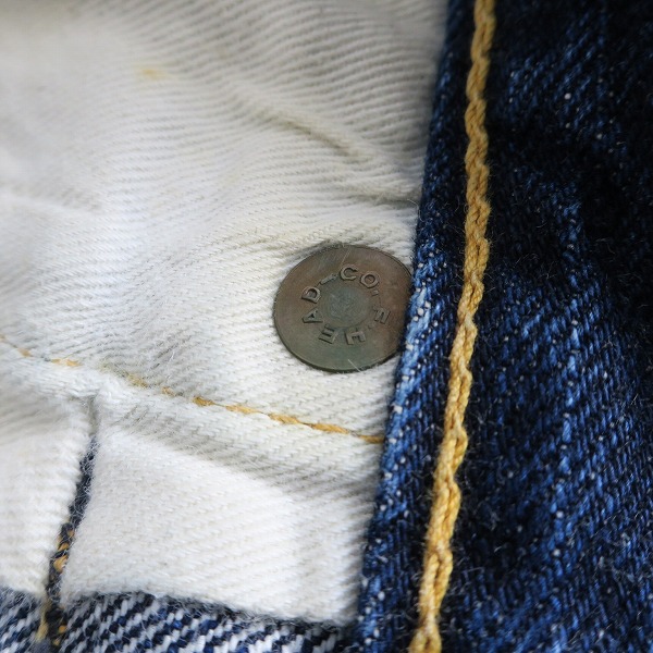 実際に弊社で買取させて頂いたTHE FLAT HEAD/フラットヘッド ボタンフライ デニムパンツ Lot.3005 /W34 L36の画像 6枚目