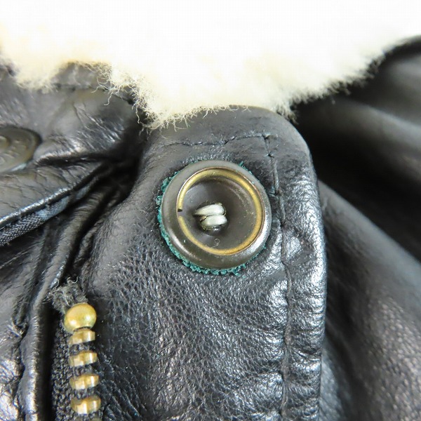 実際に弊社で買取させて頂いたSchott/ショット A-2 レザーフライトジャケット/40の画像 8枚目