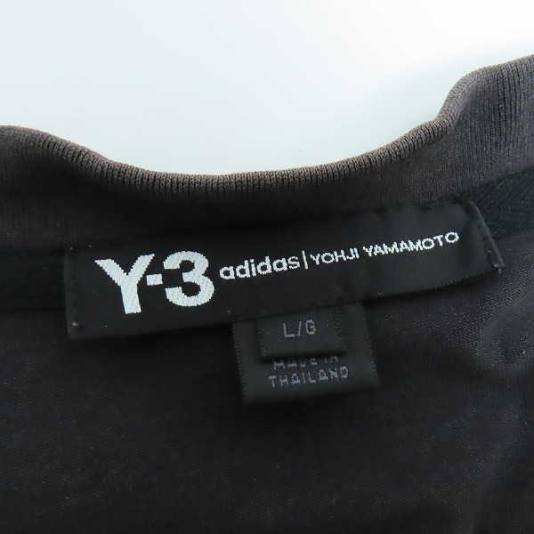 実際に弊社で買取させて頂いたY-3/ワイスリー 19AW Stacked Logo Short Sleeve Tee 半袖 ロゴ プリント Tシャツ FJ0409/Lの画像 2枚目