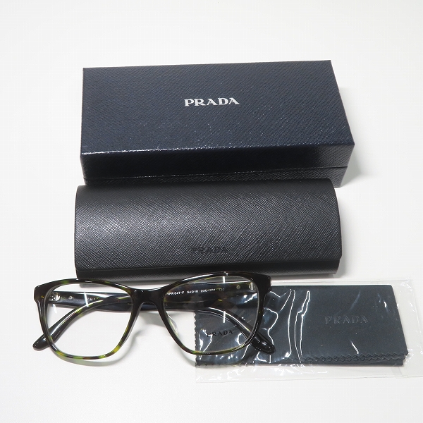 実際に弊社で買取させて頂いたPRADA JOURNAL/プラダ ジャーナル メガネフレーム/アイウェア VPR04T-Fの画像 9枚目