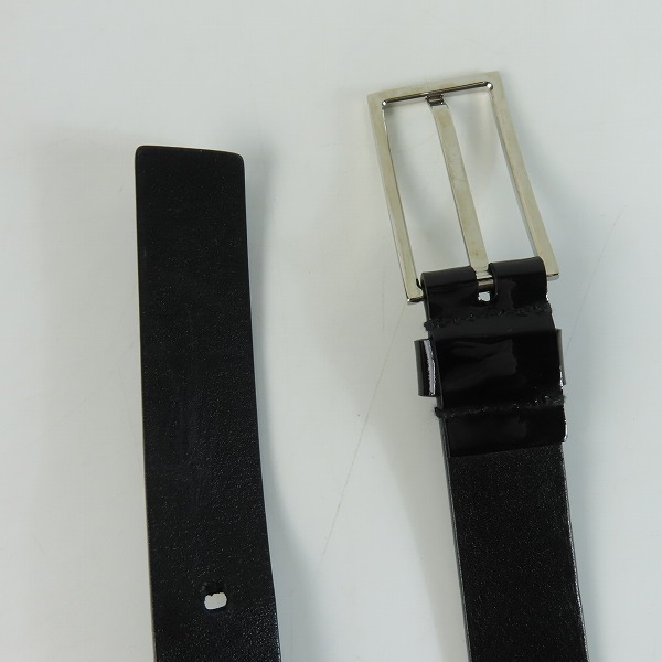 実際に弊社で買取させて頂いたDior Homme/ディオールオム エナメル ベルト 46 BM-0058/80の画像 2枚目