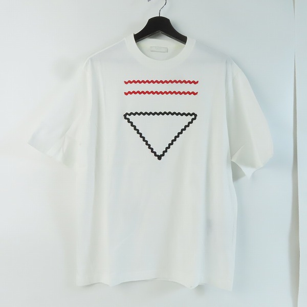 実際に弊社で買取させて頂いたPRADA/プラダ  23SS  グラフィックプリント ロゴ クルーネック コットンTシャツ UJN847 S231/L