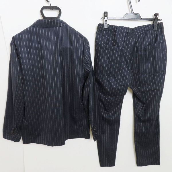 実際に弊社で買取させて頂いた【未使用】FACTOTUM/ファクトタム ストライプ ジャケット/パンツ セットアップ 46/44の画像 1枚目