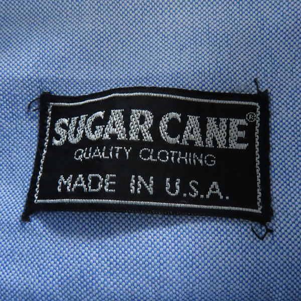 実際に弊社で買取させて頂いたSUGARCANE/シュガーケーン 長袖 ボタンダウンシャツ/Mの画像 2枚目