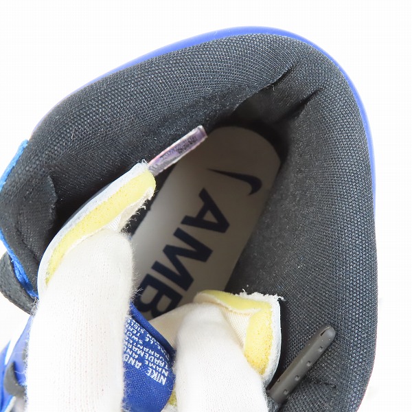 実際に弊社で買取させて頂いたNIKE×AMBUSH/ナイキ×アンブッシュ DUNK HIGH DEEP ROYAL/ダンクハイ ディープロイヤル CU7544-400 28.5の画像 4枚目