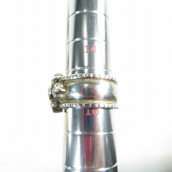 実際に弊社で買取させて頂いたLoree Rodkin/ローリーロドキン WIDE RIDGED BAND W/ラージファンシークロス リング 15-16号の画像 7枚目