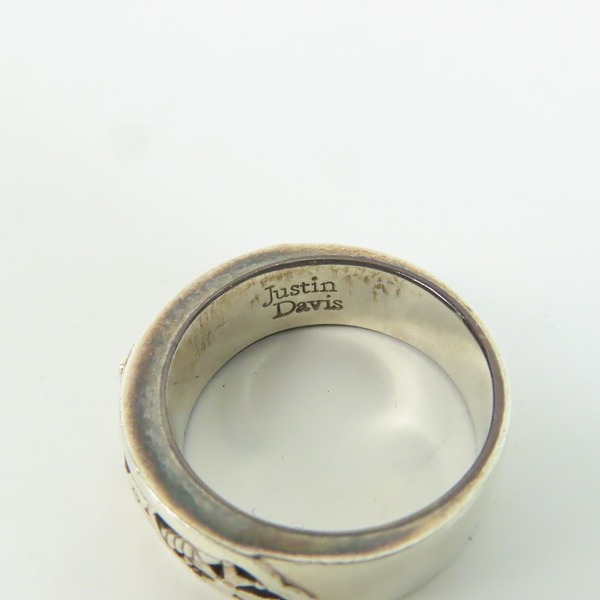 実際に弊社で買取させて頂いた【ギャラ付き】Justin Davis/ジャスティンデイビス HOLY SACRAMENT ホリーサクラメント シルバー リング SRJ202 23.5号の画像 4枚目