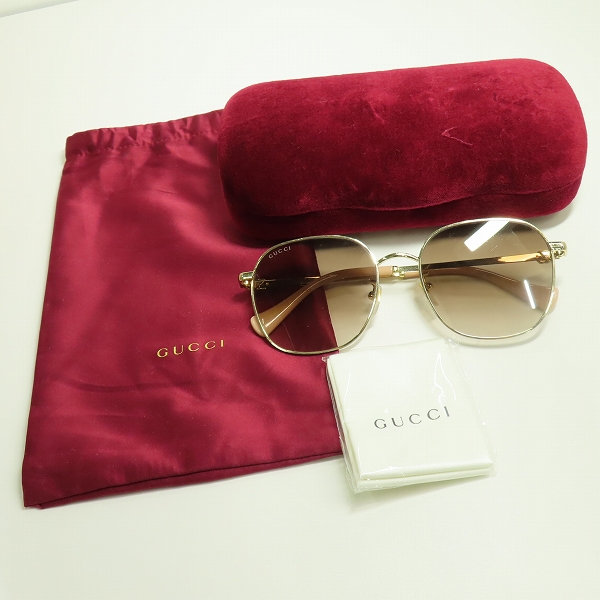 実際に弊社で買取させて頂いたGucci/グッチ サングラス アジアンフィット 1142SA 002の画像 7枚目