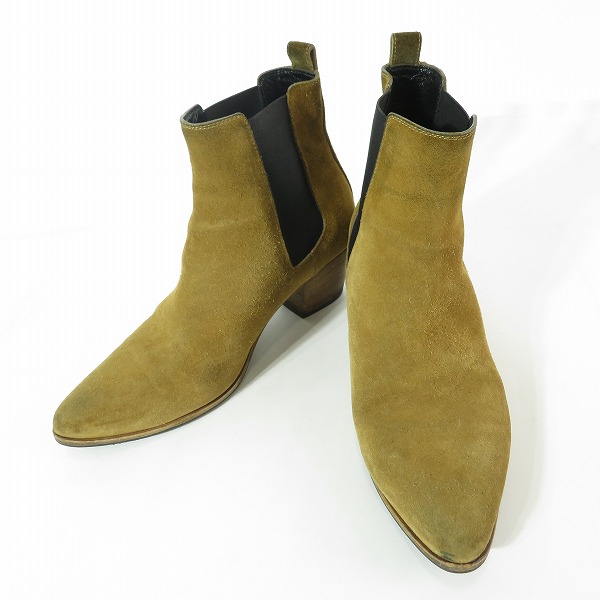 実際に弊社で買取させて頂いたSAINT LAURENT/サンローラン サイドゴア チェルシーブーツ 328368/40