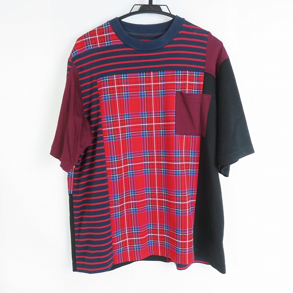 実際に弊社で買取させて頂いたWhite Mountaineering/ホワイトマウンテニアリング 20SS CHECK CONTRASTED T-SHIRT チェク Tシャツ WM2071518/2