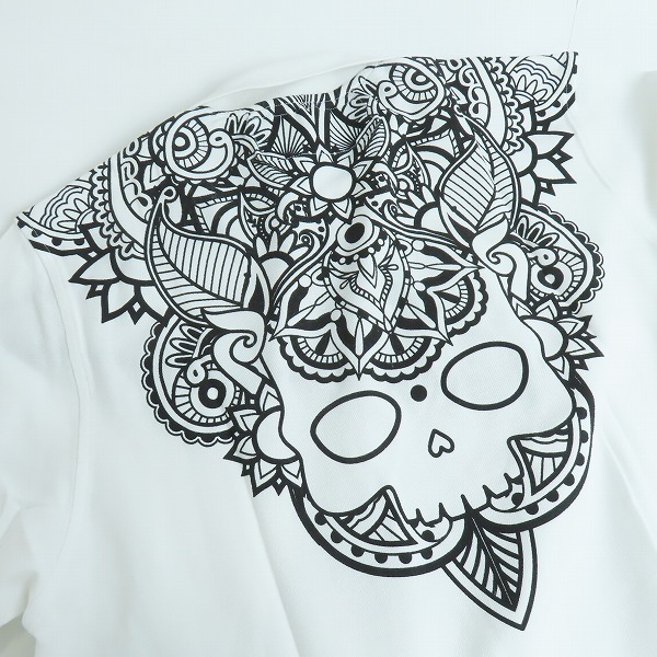 実際に弊社で買取させて頂いたHYDROGEN/ハイドロゲン スカル バックプリント ポロシャツ /XLの画像 5枚目