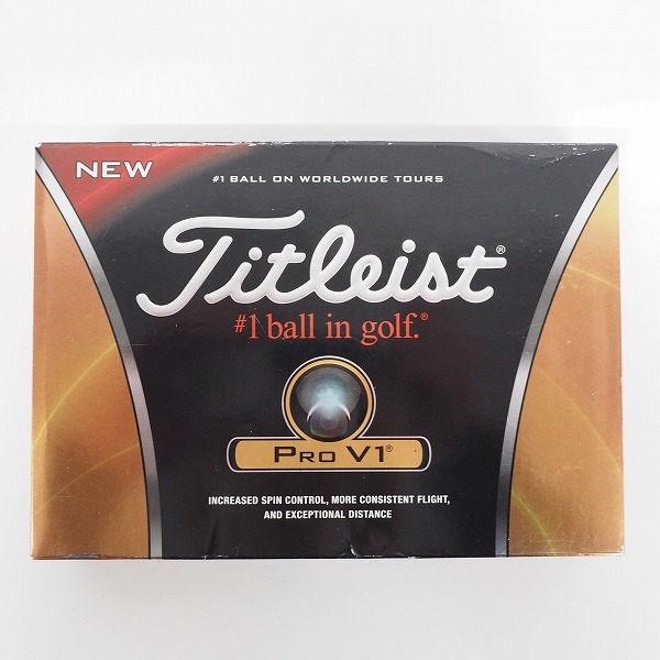 実際に弊社で買取させて頂いた【未使用/オウンネーム】Titleist/タイトリスト PRO V1 ゴルフボール ホワイト 1ダースの画像 2枚目