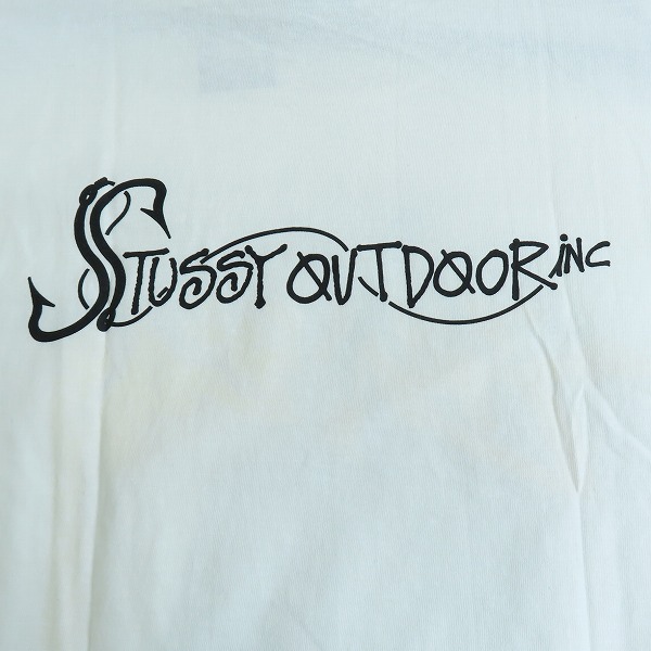 実際に弊社で買取させて頂いた【未使用】STUSSY/ステューシー 両面プリントTシャツ 半袖カットソー ホワイト Mの画像 5枚目