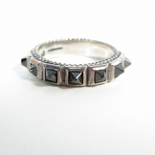 実際に弊社で買取させて頂いたLION HEART/ライオンハート スタッズ リング/15号の画像 1枚目