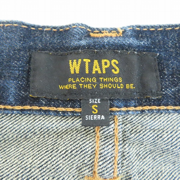 実際に弊社で買取させて頂いたWTAPS/ダブルタップス BLUES. SKINNY. TRASH 15AW クラッシュリペア加工デニムパンツ 152GWDT-PTM03/Sの画像 3枚目