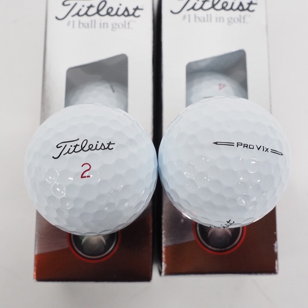 実際に弊社で買取させて頂いた 【未使用】Titleist/タイトリスト PRO V1x ゴルフボール ホワイト 計1ダース の画像 3枚目