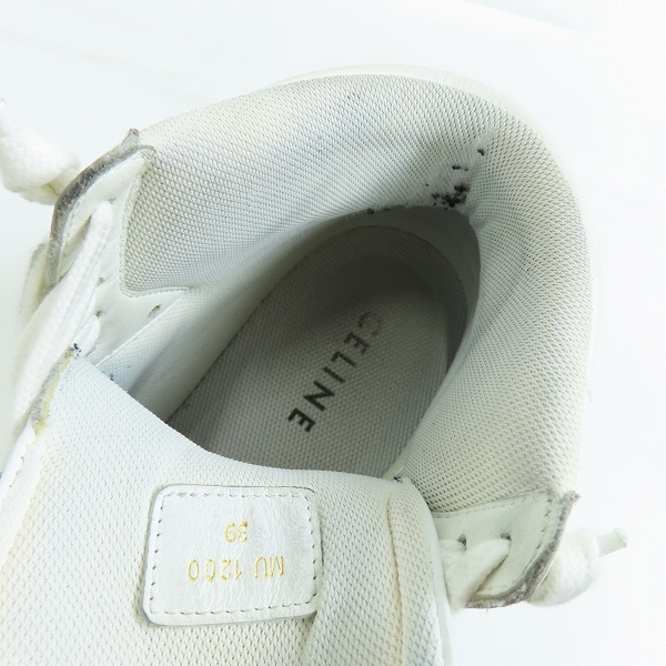 実際に弊社で買取させて頂いたCELINE/セリーヌ ハイカット スニーカー MU1200/39の画像 4枚目