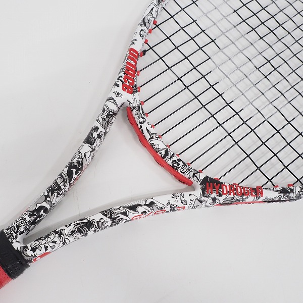 実際に弊社で買取させて頂いたPrince×HYDROGEN/プリンス×ハイドロゲン O3 Tattoo 100/オースリー タトゥー  硬式テニスラケットの画像 4枚目