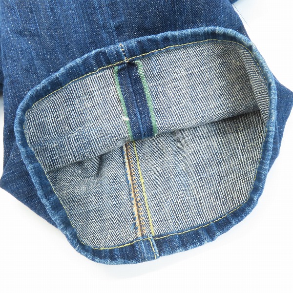 実際に弊社で買取させて頂いたSUGAR CANE/シュガーケーン 砂糖黍 琉球藍染 デニム SC40300N/W34の画像 4枚目