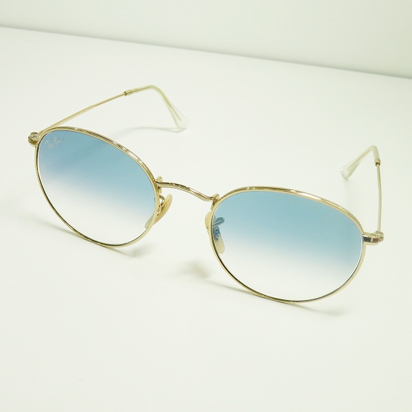 実際に弊社で買取させて頂いたRay-Ban/レイバン ROUND METAL/ラウンドメタル サングラス/アイウェア RB3447-N 001/3Fの画像 0枚目