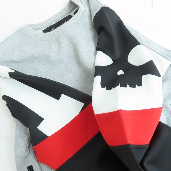 実際に弊社で買取させて頂いたHYDROGEN/ハイドロゲン 袖切替 サイドジップ スウェットトレーナー Mの画像 6枚目