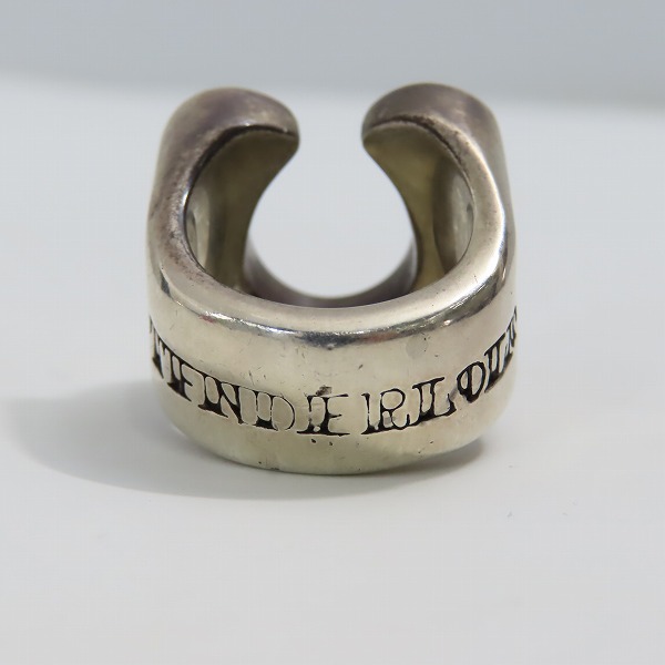 実際に弊社で買取させて頂いたTENDERLOIN/テンダーロイン ホースシューリング SV925 w/ダイヤ 12-14.5号の画像 4枚目