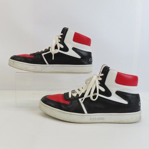 実際に弊社で買取させて頂いたCELINE/セリーヌ  TRAINER HI TOP/トレーナーハイトップ ハイカットスニーカー CT-01/42の画像 3枚目