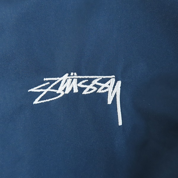 実際に弊社で買取させて頂いたSTUSSY/ステューシー 背面/胸ロゴ デザイン コーチ ジャケット/Sの画像 3枚目
