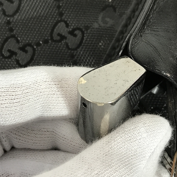 実際に弊社で買取させて頂いたGUCCI/グッチ GG柄 GGインプリメ ビジネスバッグ ブリーフケース 201480 200047の画像 9枚目