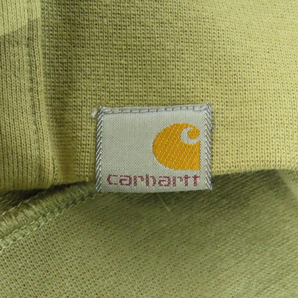 実際に弊社で買取させて頂いたCarhartt/カーハート 総柄 リブ ジップアップ パーカー/ジャケット/Mの画像 6枚目