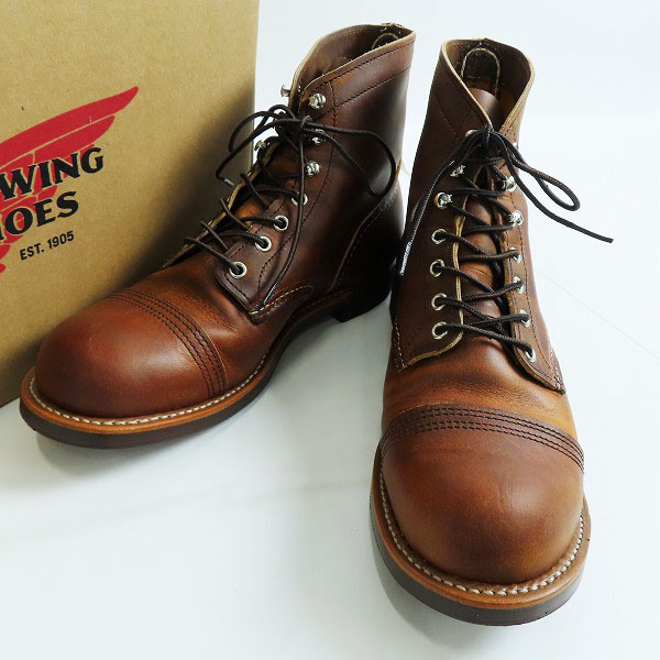 実際に弊社で買取させて頂いたRED WING/レッドウィング IRON RANGER/アイアン レンジャー ワークブーツ 8085/9