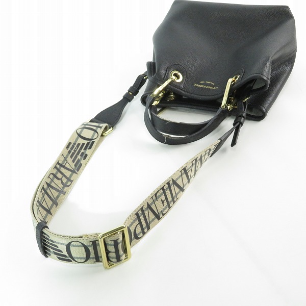 実際に弊社で買取させて頂いたEMPORIO ARMANI/エンポリオアルマーニ 2Way レザー ショルダー バッグの画像 2枚目