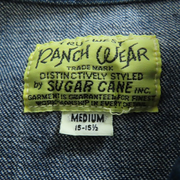 実際に弊社で買取させて頂いたRANCH WEAR by SUGAR CANE/シュガーケーン 長袖シャツ/Mの画像 2枚目