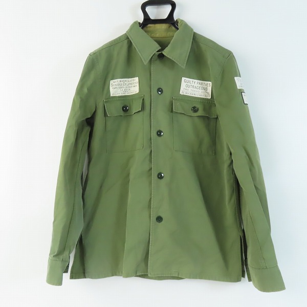 実際に弊社で買取させて頂いたWACKO MARIA/ワコマリア ミリタリー ワーク シャツ/L