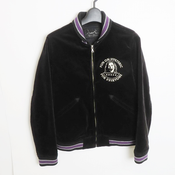 実際に弊社で買取させて頂いたHYSTERIC GLAMOUR/ヒステリックグラマー レディース スタジャン ベロア 0113AB09/F