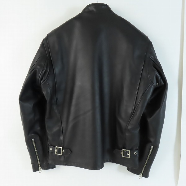 実際に弊社で買取させて頂いたSchott/ショット ファーライナー付き カウレザー/牛革 シングルライダースジャケット 6061/40の画像 1枚目