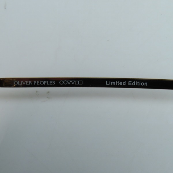 実際に弊社で買取させて頂いたOLIVER PEOPLES/オリバーピープルズ Limited Edition 雅 度入り メガネフレーム/アイウェア 505の画像 5枚目